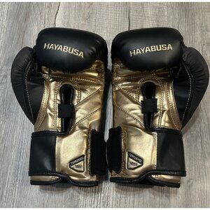 Hayabusa Gold and Black Boxing Gloves